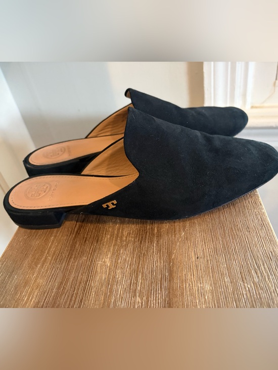 Tory Burch Shoes - Tory Burch Carlotta Suede Mule Slide